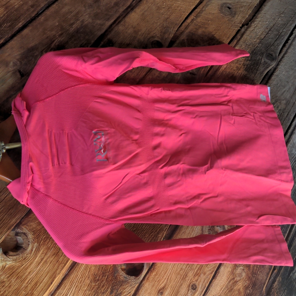 New Balance shirt mid weight hooded long sleeve running top medium